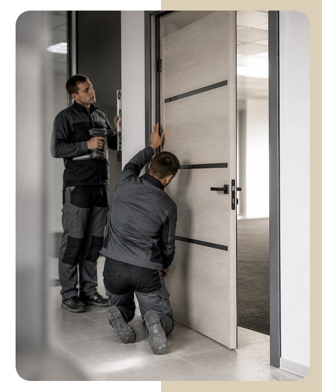 Установка двери в офис в Химках по цене от 5184 р. | ДвериЛегко-Хмк