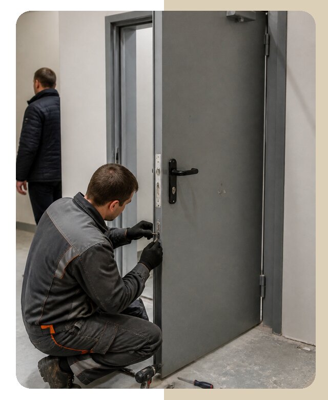 Ремонт противопожарной двери в Химках по цене 6739 р. | ДвериЛегко-Хмк
