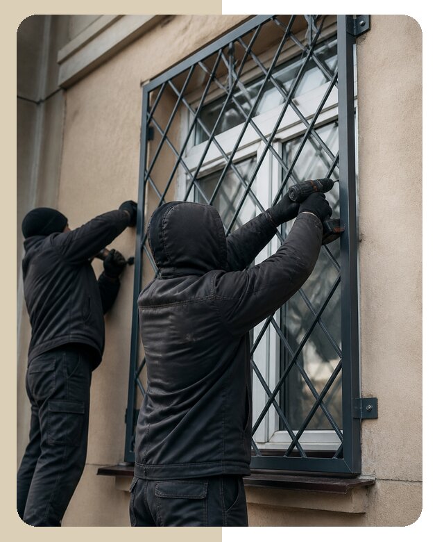 Установка антивандальных решеток на окна в Химках